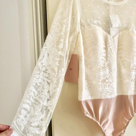 BHLDN Catherine Deane Leanna Bodysuit Size 14 - Picture 3 of 7